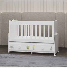 Resim Garaj Home Elegant 60x120 Beşik - Ayıcık Beyaz 