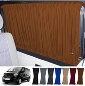 Resim Oto Pandami Renault Trafic 2015+ Uyumlu Taba Raylı Oto Perde Takımı 
