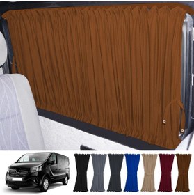 Resim Oto Pandami Renault Trafic 2015+ Uyumlu Taba Raylı Oto Perde Takımı 