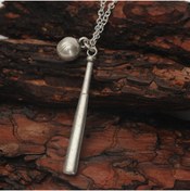 Resim idolavm Beyzbol Sopası Ve Topu Erkek Kolye Takı Aksesuar K24 T5 