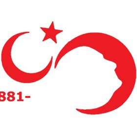 Resim Ogec Worx Türk Bayrağı 8 Duvar Dekor Sticker Kırmızı 80 X 40 Cm 