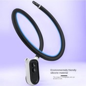 Resim Lasonstiges Gopro Hero Için Silikon Boyun Tutma Dağı 11 10 9 8 Insta360 Djı Osmo Eylem Ergonomik Montaj Braketi Boyutu L 