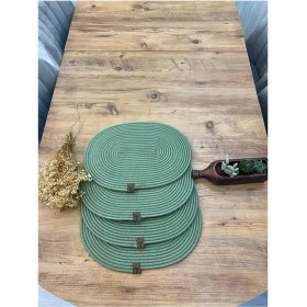 Resim Jütex Home Jüt Hasır Amerikan Servis Oval Supla 4 Lü 