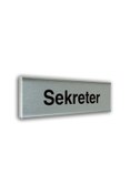 Resim Bul-Sat Sekreter - Alüminyum Plate Kapı İsimliği 7x25 cm 