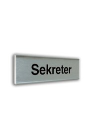 Resim Bul-Sat Sekreter - Alüminyum Plate Kapı İsimliği 7x25 cm 