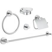 Resim Grohe Essentials 5'li Banyo Aksesuar Seti Krom - 40344001 