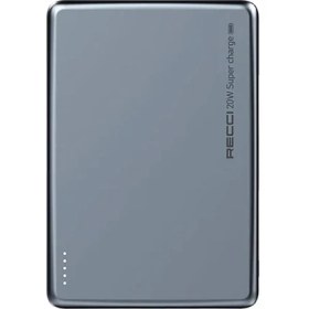 Resim Recci Magsafe Powerbank Recci RPB-W20 Taşınabilir PD Hızlı Şarj Özellikli Powerbank 15W 4900mAh Mavi 