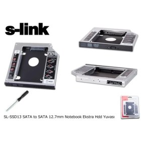 Resim S-Link Sl-Ssd13 Sata To Sata 12.7Mm Notebook Ekstra Hdd Yuvası 