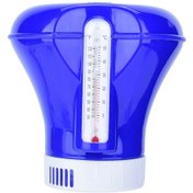 Resim Wezone Mavi 8 İnç Yüzen Havuz Klor Dispenseri Ve Termometreli Otomatik Temizleyici 