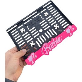 Resim Barbie Lüx Motosiklet Pleksi Plakalık 