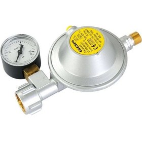 Resim Gok Karavan/tekne Regülatör Basicone Stg2 Düz G12-g1/4 Manometreli 