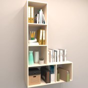 Resim Rafkestir Atlas Duvar Raf Set Krem ( Mat ) 