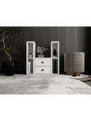 Resim Nettrends Modüler Depolamalı Ofis Sehpası Çekmeceli Yan Ünite Açık Raflı Tasarım BEYAZ-NRG-OFS-S-1001 