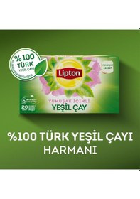 Resim Lipton Yumuşak İçim Bardak Süzen Poşet Yeşil Çay 20'li Paket 