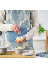 Resim Färgklar Mat Açık Gri 15x13 Cm Fırın-servis Kabı 2 Adet, Kapaklı Gri 