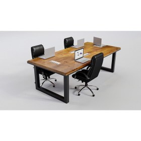 Resim NT Concept Ntconcept Karya Doğal Ağaç Toplantı Masası(120cm-260cm) 