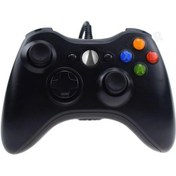 Resim Xbox 360 İçin Siyah Usb Kablolu Gamepad/ Windows 7/8/10 İçin Slim Kontrol Cihazı Steam Oyun Aksesuarları İçin Pc Desteği 