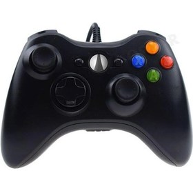 Resim Xbox 360 İçin Siyah Usb Kablolu Gamepad/ Windows 7/8/10 İçin Slim Kontrol Cihazı Steam Oyun Aksesuarları İçin Pc Desteği 