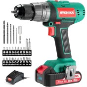 Resim Mena Rise Akülü Tornavida 18 V, 45 Nm Maksimum Matkap, 2 x 2,0 Ah Akü ve 53 Parça Aksesuar Seti, 21 + 3 Kademe, Delme, Vidalama, Darbeli Vidalar Için 2 Kademeli Matkap 