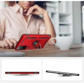 Resim Zipax Samsung Galaxy S21 İle Uyumlu Fe Kılıf Standlı Tank Kapak Zr Vega Gri 