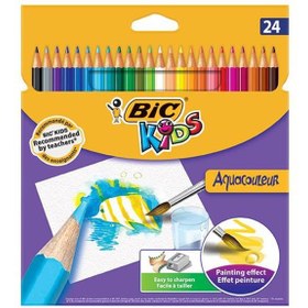 Resim Bic Kuru Boya Karton Kutu Aquarell 24 Renk 8575633 