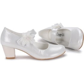 Resim Kiko Kids Kiko 751 Günlük Kız Çocuk 4 Cm Topuk Babet Ayakkabı - Sedef 