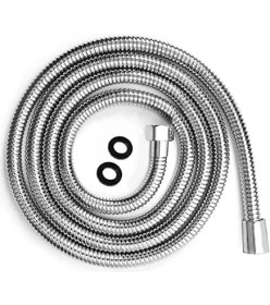 Resim 170 cm Ekstra Uzun Paslanmaz Duş Spiral Hortumu (G1/2 Abs Rakorlu) 