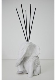 Resim Missi Gri Fil Heykel Black Vanilya Oda Kokusu 