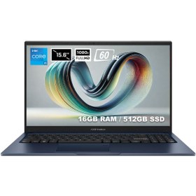 Resim ASUS Vivobook X1504VA-NJ2405v1 Intel Core i5-1334U 16GB 512GB SSD 15.6 inç Full HD 60Hz FDos Laptop 