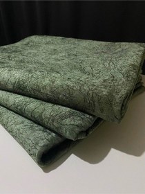 Resim Haki Yeşili Süngerli Kaymaz Taban Koltuk Çekyat Örtüsü 