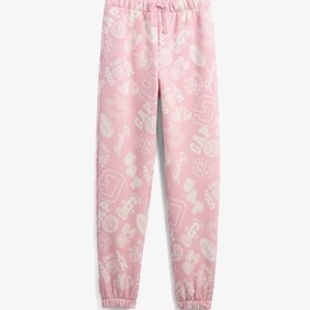 Resim Gap V-Fa Logo Heritage Çocuk Pembe Eşofman Altı 