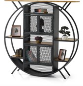 Resim Levent Mobilya MEK 6 Raflı Metal Kapaklı Kitaplık 120cm 