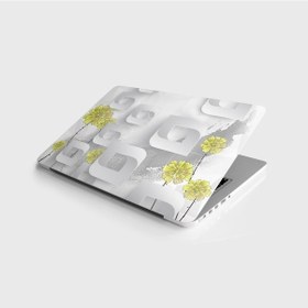 Resim Laptop Sticker Notebook Pc Kaplama Etiketi Sarı Çiçek 