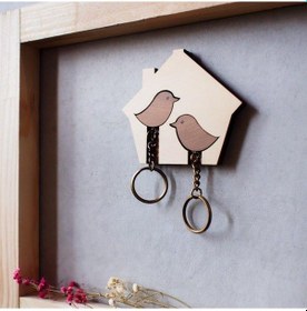 Resim Kuş Evi Anahtarlık Askısı-152 04 