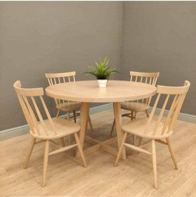 Resim ALTAN HOME Yuvarlak Ahşap Masa 