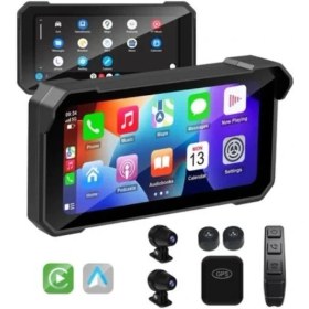 Resim Hasyılmaz M625-9 4K Ota Carplay ve Android Auto Motosiklet Multimedya Ekranı 6,25INÇ 