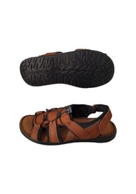 Resim Beren Erkek Taba Hakiki Deri Günlük Spor Şık Sandalet Brn5215 Taba 