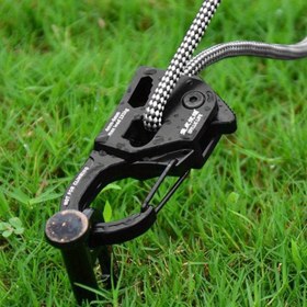 Resim Alüminyum Alaşımlı Paslanmaz Güçlü Yük Taşıyıcı Hafif Taşınabilir Çadır İpi Ayarlayıcı Kamp Aksesuarları Otomatik Sıkma Tokası Kendinden Kilitli Bağlama Tokası Rüzgar İpi Gerdirici 