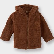 Resim Defacto Erkek Bebek Nakışlı Kapüşonlu Fermuarlı Pelüş Hırka G3144a525wnbn331 Kahve-bn331 