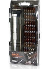 Resim Prestigegoods Jakemy Jm8166 61-in-1 Hassas S2 Tornavida Uçları Seti - M2.5-m4.0 Soket Ve Bitler Kiti 