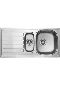 Resim Ukinox Hypnos 100 Dekorlu Sol Eviye Inox 