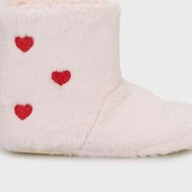 Resim Lela Kalpli Yumuşak Dokulu Peluş Bayan Panduf 6722005 Pudra 