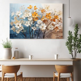 Resim Sarı Turuncu Çiçekler - 100x70 