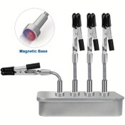 Resim 2/4 adet Manyetik Yardımcı Eller Lehimleme için Metal Esnek Kollar, Timsah Klipsleri, Metal Depolama Kutusu, Elektronik Tamir Montaj Takı hobisi DIY için Kaynak Tamir Araçları 