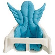 Resim Pamuk Atölyesi Antilop Melek Kanatlı Küçük Mama Sandalyesi Minderi - Mavi 