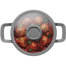 Resim Leo Stone Yapışmaz Kapaklı Alüminyum Döküm Güveç 20 Cm Diğer 