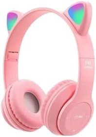 Resim Zipax Galaxy A33 İle Uyumlu A34 A35 A53 A54 A55 Kulaklık Kedi Kablosuz Azn P47M Pembe Az 