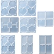 Resim DIY Cloud Heart Flower Clip Silicone Mold Folder Crystal Epoxy Resin Mold Handmade Clip Cute Home Decor 