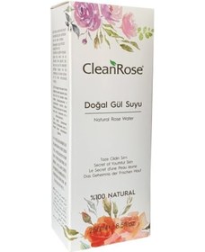 Resim Clean Rose Doğal Gül Suyu Kutulu Pet Şişe 250 ML 