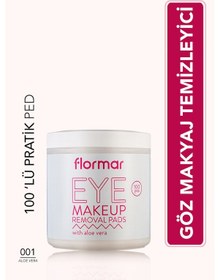 Resim Flormar 100'lü Göz Makyaj Temizleyici - Eye Makeup Removal Pads - 001 - 8690604557363 